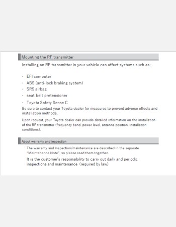 toyota porte 2016-2017 owners manual in english